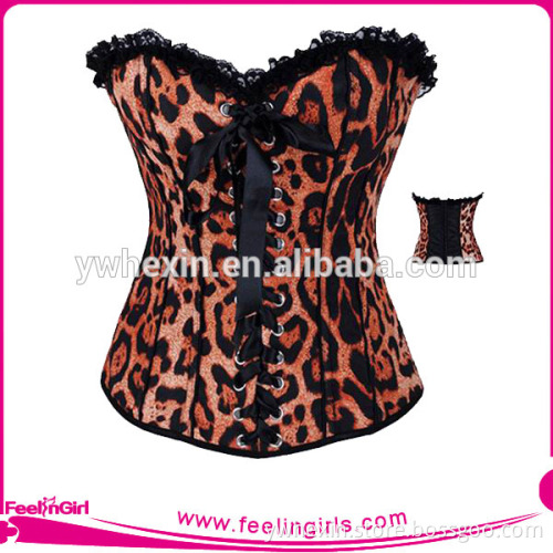New Arrival Wholesale Sexy Leopard Waist Shaper Corset